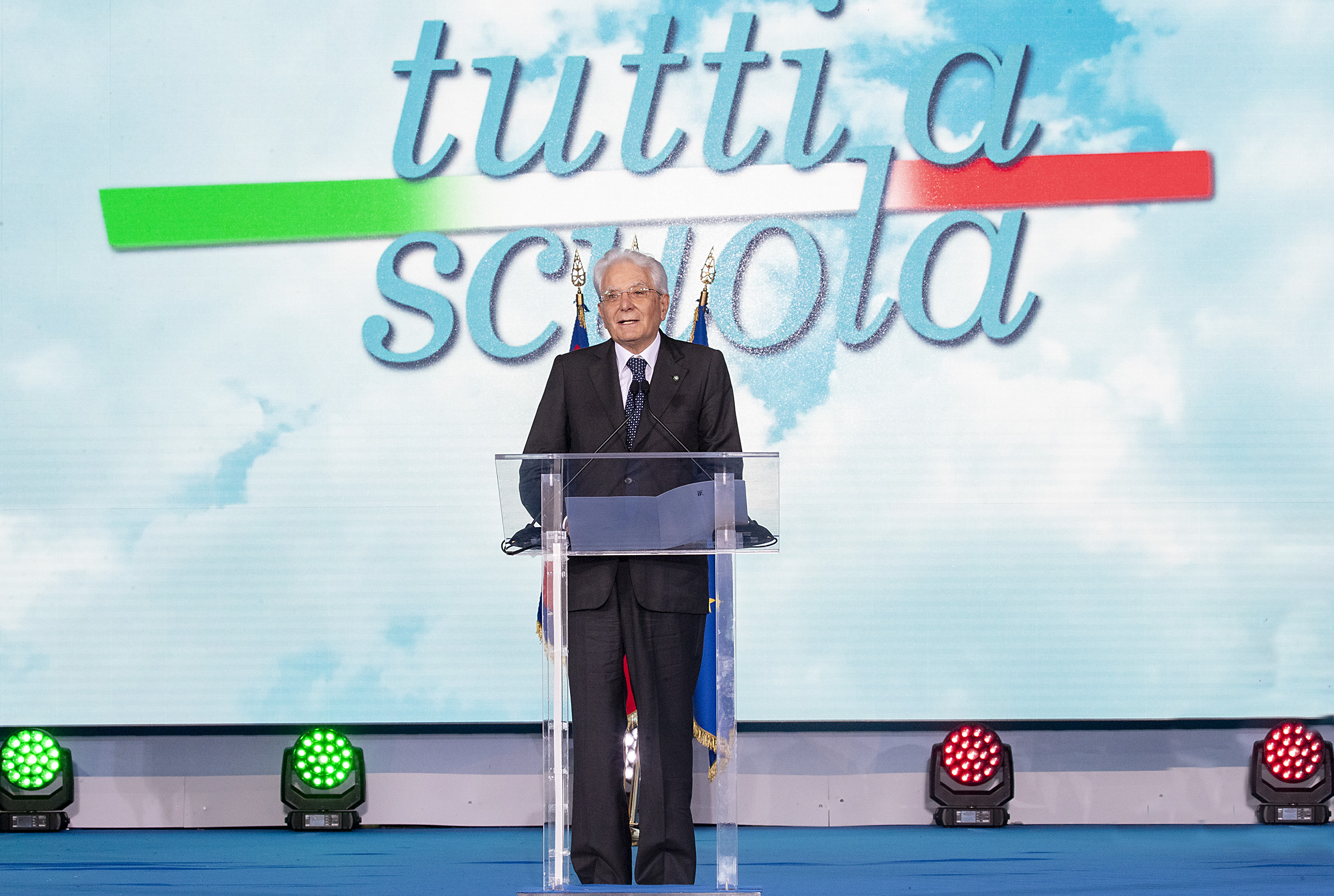 Il Presidente Mattarella al Saffi Alberti
